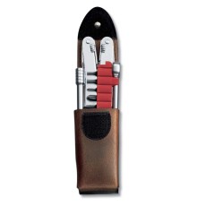Мультитул VICTORINOX SwissTool Spirit XC Plus Ratchet, 105 мм, 38 функций, в кожаным чехле