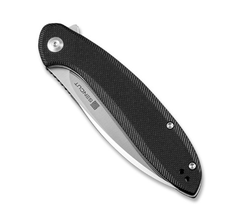 Складной нож SENCUT San Angelo 9Cr18MoV Steel Satin Finished Handle G10 Black