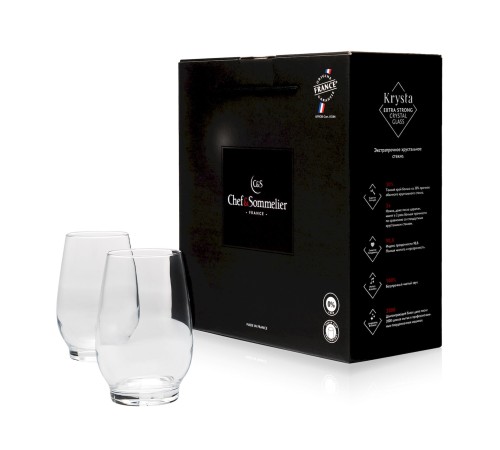 Бокалы для воды и коктейлей Chef&Sommelier Absoluty 370 мл. / 2 шт. в п/у.