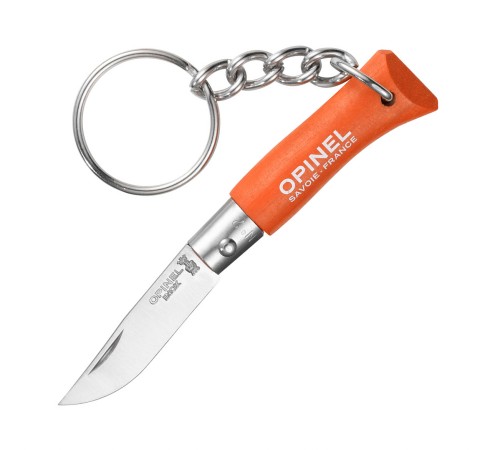 Нож-брелок Opinel №2, нержавеющая сталь, оранжевый, 002051