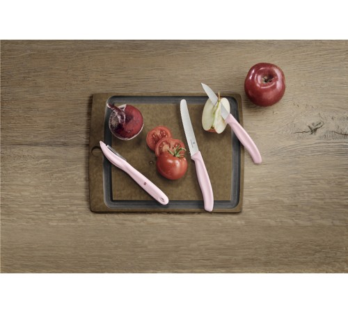 Набор из 3 ножей VICTORINOX Swiss Classic: нож для овощей, столовый нож 11 см, нож для овощей 8 см
