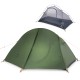 Палатка 1-местная Naturehike сверхлегкая + коврик NH18A095-D, 20D, зеленый, 6927595735671