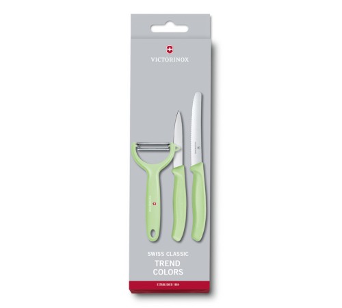 Набор из 3 ножей VICTORINOX Swiss Classic: нож для томатов, столовый нож 11 см, нож для овощей 8 см