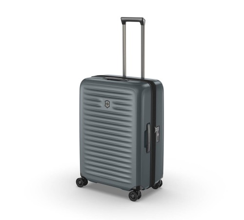 Чемодан VICTORINOX Airox Advanced, серо-синий матовый, 100% поликарбонат Makrolon, 46x29x69 см, 75 л