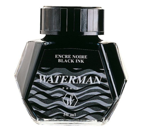 Чернила черные WATERMAN. Флакон 50 мл.