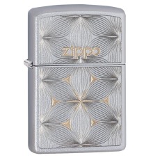 Зажигалка ZIPPO Classic с покрытием Satin Chrome™, латунь/сталь, серебристая, матовая, 36x12x56 мм