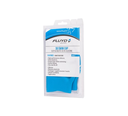 Шапочка для плавания в бассейне FLUYD 3D синяя
