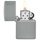 Зажигалка ZIPPO Classic с покрытием Flat Grey, латунь/сталь, серая, матовая, 38x13x57 мм