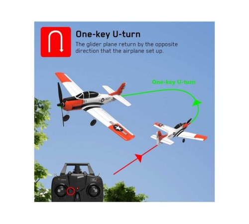 Радиоуправляемый самолет Volantex RC T28 400мм 2.4G 4ch LiPo RTF with Gyro