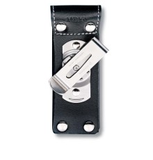 Чехол на ремень VICTORINOX для ножей 111 мм толщиной 3 уровня, с поворотной клипсой, кожаный, чёрный