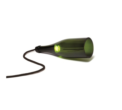 Светильник подвесной из винной бутылки L'Atelier du Vin Bouteille Torche Vert bouteille
