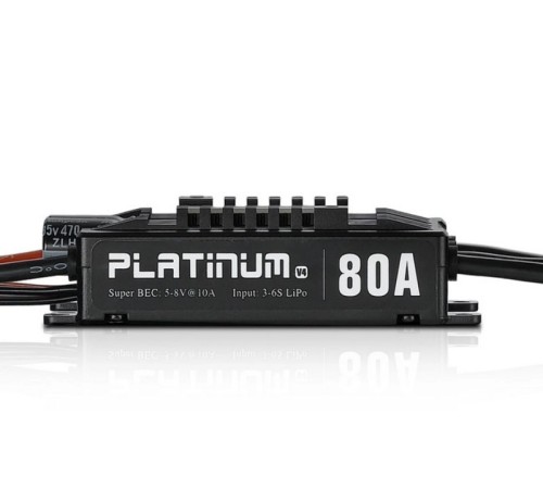 Бесколлекторный регулятор Hobbywing Platinum 80A-V4 (80A-100A, Aircraft, Heli)