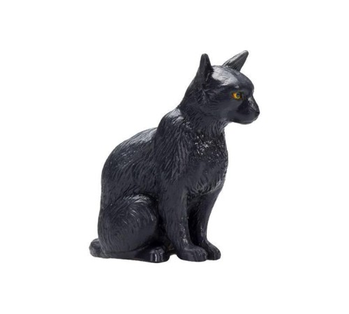 Фигурка KONIK Кошка, черная (сидящая)