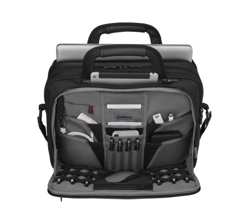 Портфель WENGER для ноутбука 14-16'', черный, баллистический нейлон, 41 x 20 x 29 см, 18 л