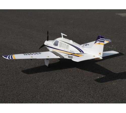 Радиоуправляемый самолет Top RC ST Beechcraft Bonanza A36 фиолетовый 1280мм (шасси) PNP