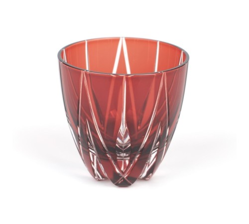 Рюмка TAJIMA GLASS Мерцание звезды 75мл, медно-красная