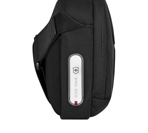 Сумка через плечо компактная VICTORINOX Architecture Urban2 Compact Crossbody Bag, черный, полиэстер/кожа, 22x6x16 см, 2 л