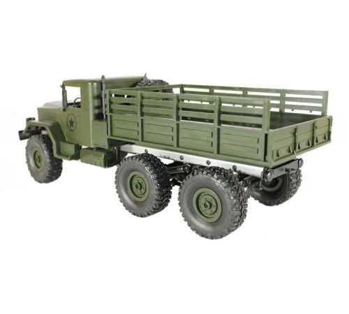 Радиоуправляемая машина MN MODEL военный грузовик (зеленый) 6WD 2.4G 1/16 RTR
