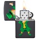 Зажигалка ZIPPO Classic с покрытием Black Matte, латунь/сталь, чёрная, матовая, 38x13x57 мм