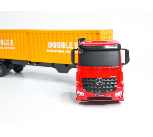 Радиоуправляемый тягач на 2 контейнера Double Eagle Mercedes-Benz Arocs 1/26 2.4G RTR