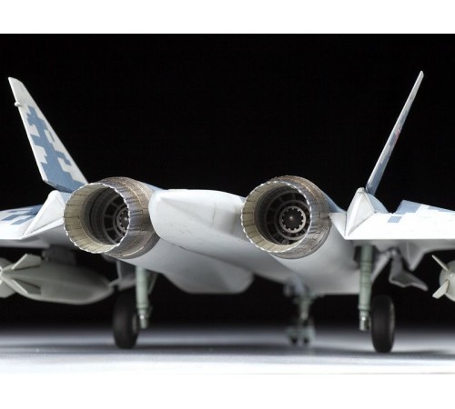 Сборная модель ZVEZDA Российский истребитель пятого поколения Су-57, 1/72