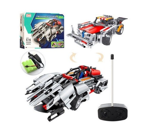 Р/У конструктор Qihui Mechanical Master 2 в 1 Спорткары (326 деталей)
