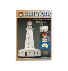 Сборная картонная модель Shipyard маяк North Reef Lighthouse (№55), 1/87