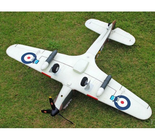 Радиоуправляемый самолет Top RC Hurricane зеленый 750мм 2.4G 4-ch LiPo RTF