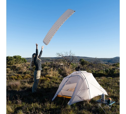 Коврик самонадувной Naturehike CNK2300DZ013 Ultralight Large, прямоугольный,  серый, 6976507665889