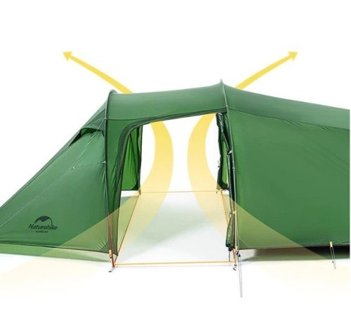 Палатка двухместная Naturehike Opalus NH20ZP001,зеленая, 6927595748961