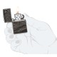 Зажигалка ZIPPO Marble Pattern с покрытием High Polish Black, латунь/сталь, чёрная, 38x13x57 мм