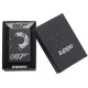 Зажигалка ZIPPO James Bond 007™ с покрытием Black Matte, латунь/сталь, чёрная, матовая, 36x12x56 мм