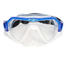 Маска Savimar HORIZON, прозрачный силикон/синяя рамка