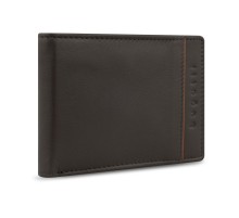 Портмоне BUGATTI Banda, с защитой данных RFID, коричневое, кожа козы/полиэстер, 12,5х2х9 см