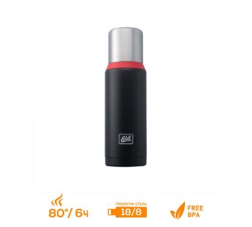 Термос Esbit VF1000DW-BR, черно-красный, 1 л