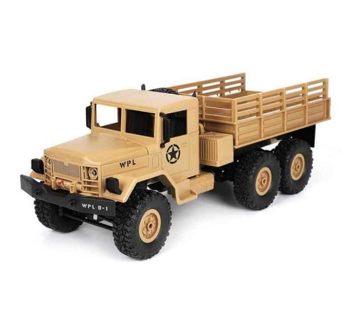 Радиоуправляемая машина WPL B-16R военный грузовик (песочный) 6WD 2.4G 1/16 RTR