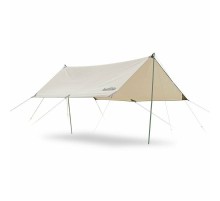 Тент Naturehike Girder NH20TM006, 150D, 500*292 см  для кемпинга  песочный (с двумя стойками), 6927595749654
