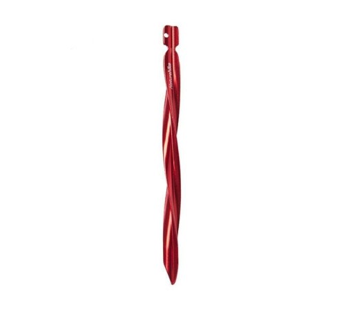 Колышки  Naturehike NH17D024-D спиральный алюминиевый  25см L (4шт) красный, 6927595723340