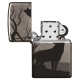 Зажигалка ZIPPO Classic с покрытием Black Ice®, латунь/сталь, чёрная, глянцевая, 38x13x57 мм