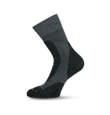Носки Lasting TKN 816, polypropylene+nylon, темно-серый с черной вставкой, размер S , TKN816-S