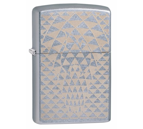Зажигалка ZIPPO Classic с покрытием Street Chrome™, латунь/сталь, серебристая, матовая, 38x13x57 мм