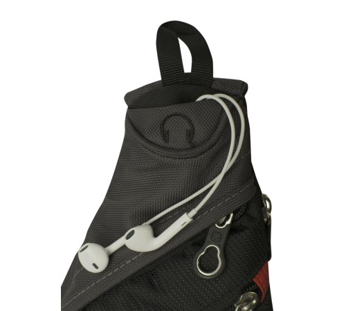 Рюкзак SWISSGEAR с одним плечевым ремнем, черный/серый, 25x15x45 см, 7 л