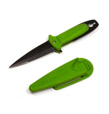 Нож ST-Atlantis, черное лезвие, ядовито-зеленый