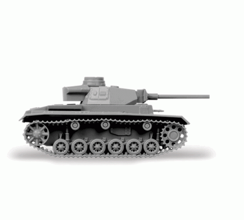 Сборная модель ZVEZDA Немецкий огнеметный танк Pz.Kfw III, 1/100