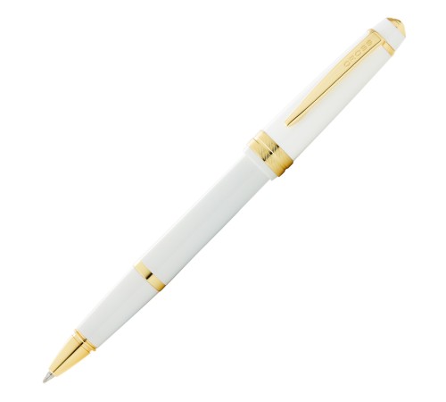 Ручка-роллер Cross Bailey Light Polished White Resin and Gold Tone