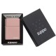 Зажигалка ZIPPO Classic с покрытием High Polish Rose Gold, латунь/сталь, розовое золото, 38x13x57 мм