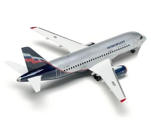 Сборная модель ZVEZDA Региональный пассажирский авиалайнер Superjet 100, подарочный набор, 1/144
