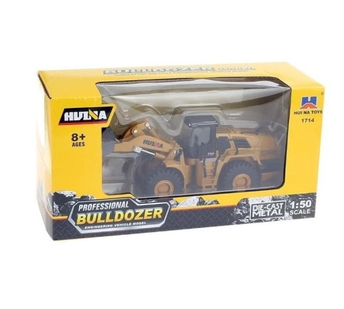 Металлический фронтальный погрузчик HUI NA TOYS 1/50