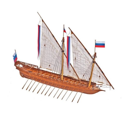 Сборная деревянная модель корабля Technell Азовская скампавея, 1/48