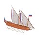 Сборная деревянная модель корабля Technell Азовская скампавея, 1/48